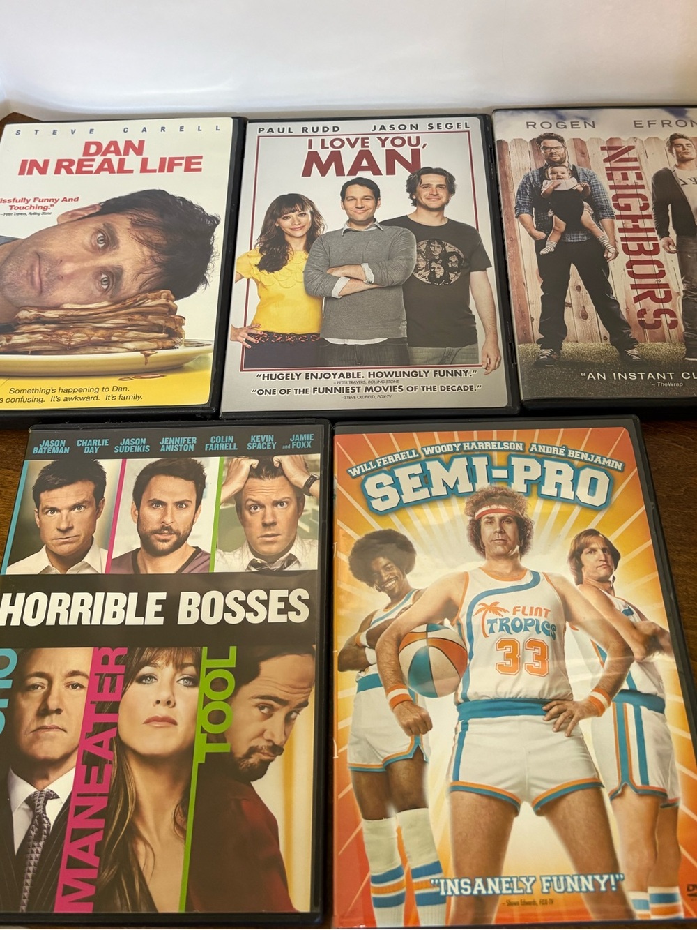 Stack of Assorted Comedy DVD Movies - Multi-Color